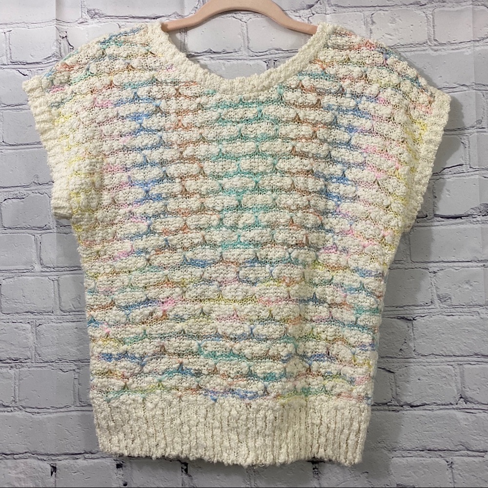 Spring Sweater - Multicolor V-Neck - Picture 2 of 8